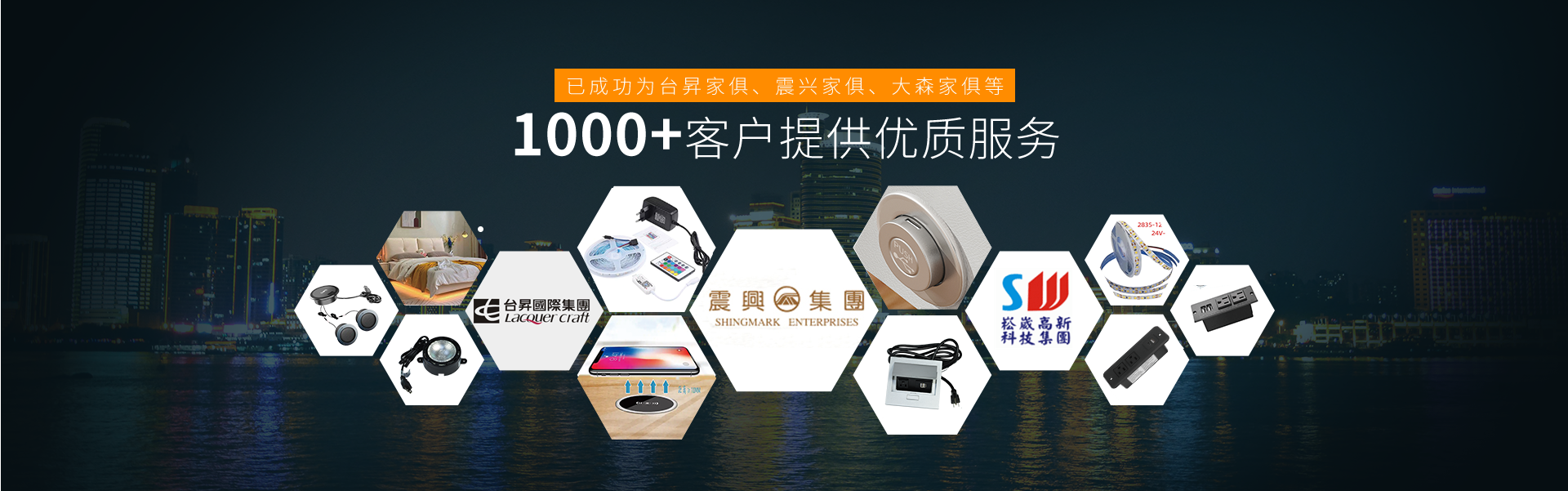 已成功為臺(tái)昇家俱、震興家俱、大森家俱等800+客戶提供優(yōu)質(zhì)服務(wù)